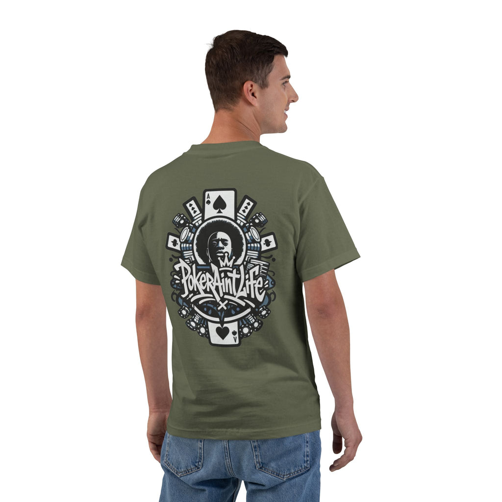 Poker Aint Life T-Shirt, Retro Card Player Graphic Tee - T-Shirt