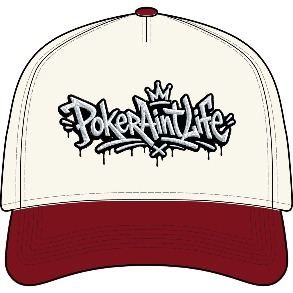 Poker Ain’t Life Two-Tone Cap - Natural / Cardinal / One size - Hats