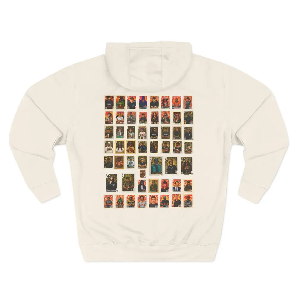 Premium multi color poker hoodie featuring "PokerAintLife" graphic with pro player poker cards design – streetwear for poker players and grinders.