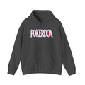 Pokerdox Crew Hoodie – Urban Graphic Hoodie Featuring Pokerdox Logo & Character Collage - Dark Heather / S - Hoodie