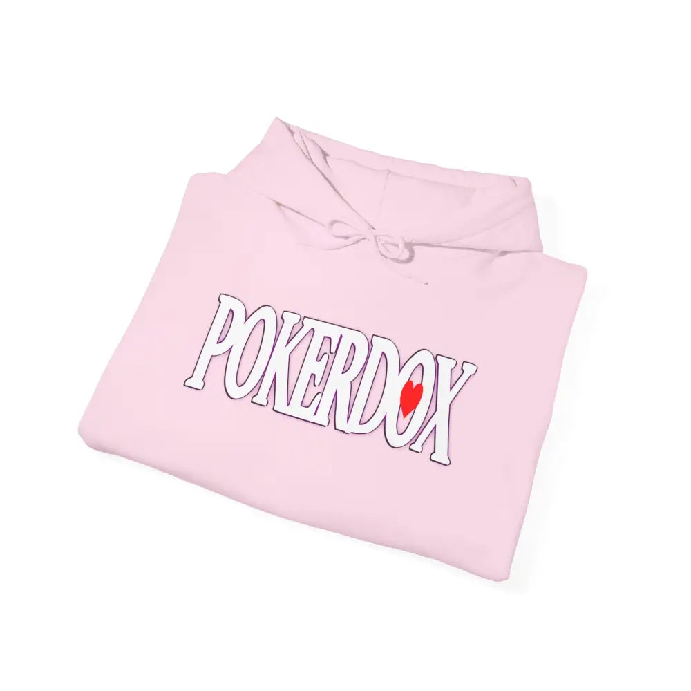 Pokerdox Crew Hoodie – Urban Graphic Hoodie Featuring Pokerdox Logo & Character Collage - Hoodie