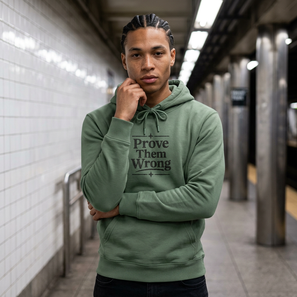 Prove Them Wrong Embroidered Hoodie - S / Pigment Alpine Green - Hoodie