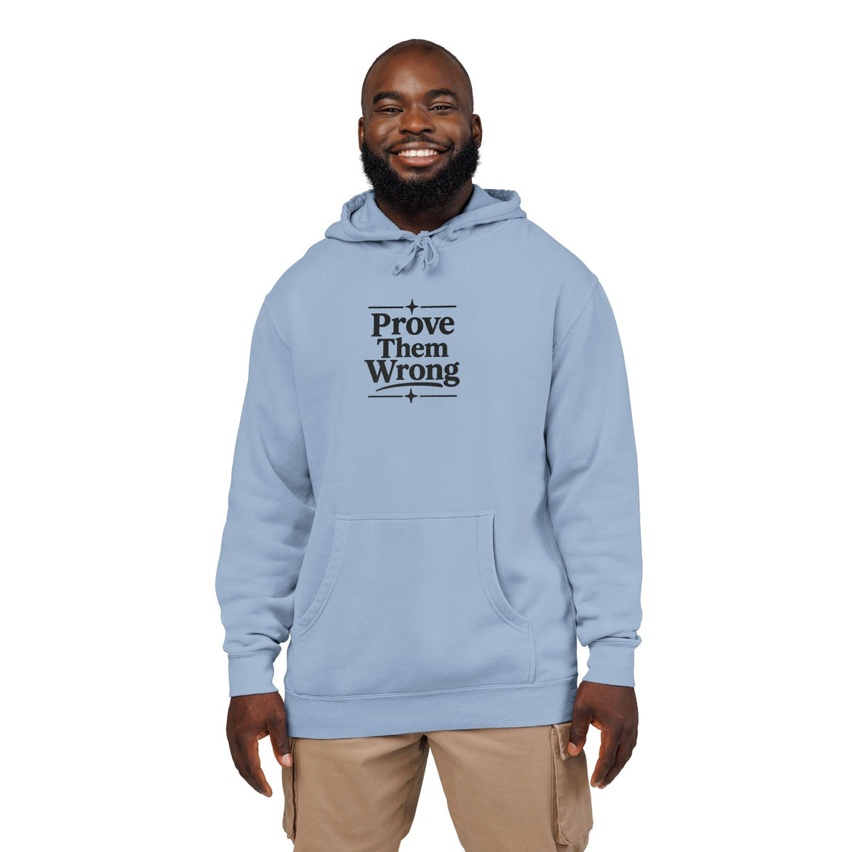 Prove Them Wrong Embroidered Hoodie - S / Pigment Light Blue - Hoodie
