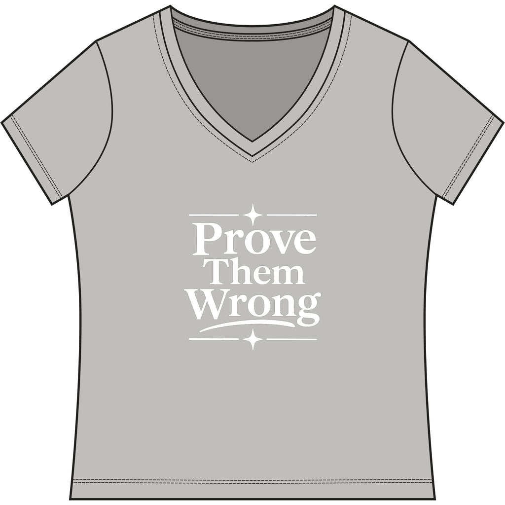 Prove Them Wrong V-Neck, Women’s Poker & Gambler T-Shirt - V-neck