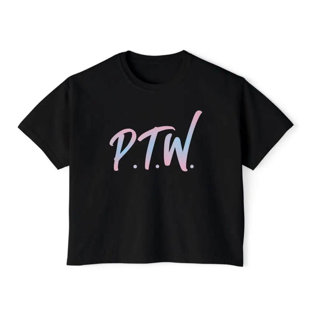 "Prove Them Wrong" (PTW) women's crop top – inspirational poker clothing  and streetwear brand design by Jonah Labranche