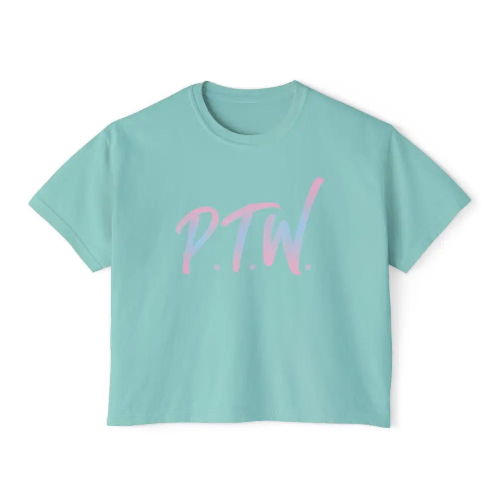 "Prove Them Wrong" (PTW) women's crop top – inspirational poker clothing  and streetwear brand design by Jonah Labranche