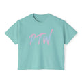 "Prove Them Wrong" (PTW) women's crop top – inspirational poker clothing  and streetwear brand design by Jonah Labranche