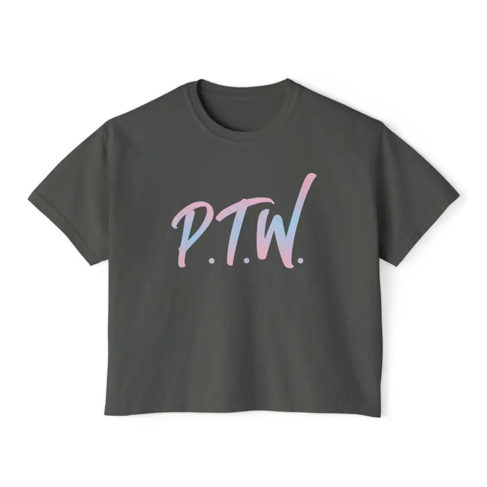 "Prove Them Wrong" (PTW) women's crop top – inspirational poker clothing  and streetwear brand design by Jonah Labranche