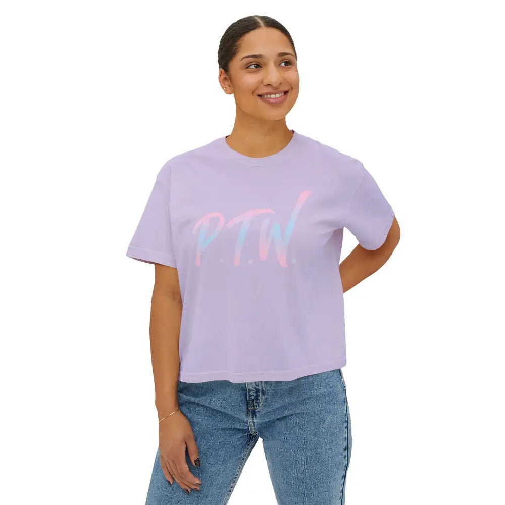 "Prove Them Wrong" (PTW) women's crop top – inspirational poker clothing  and streetwear brand design by Jonah Labranche