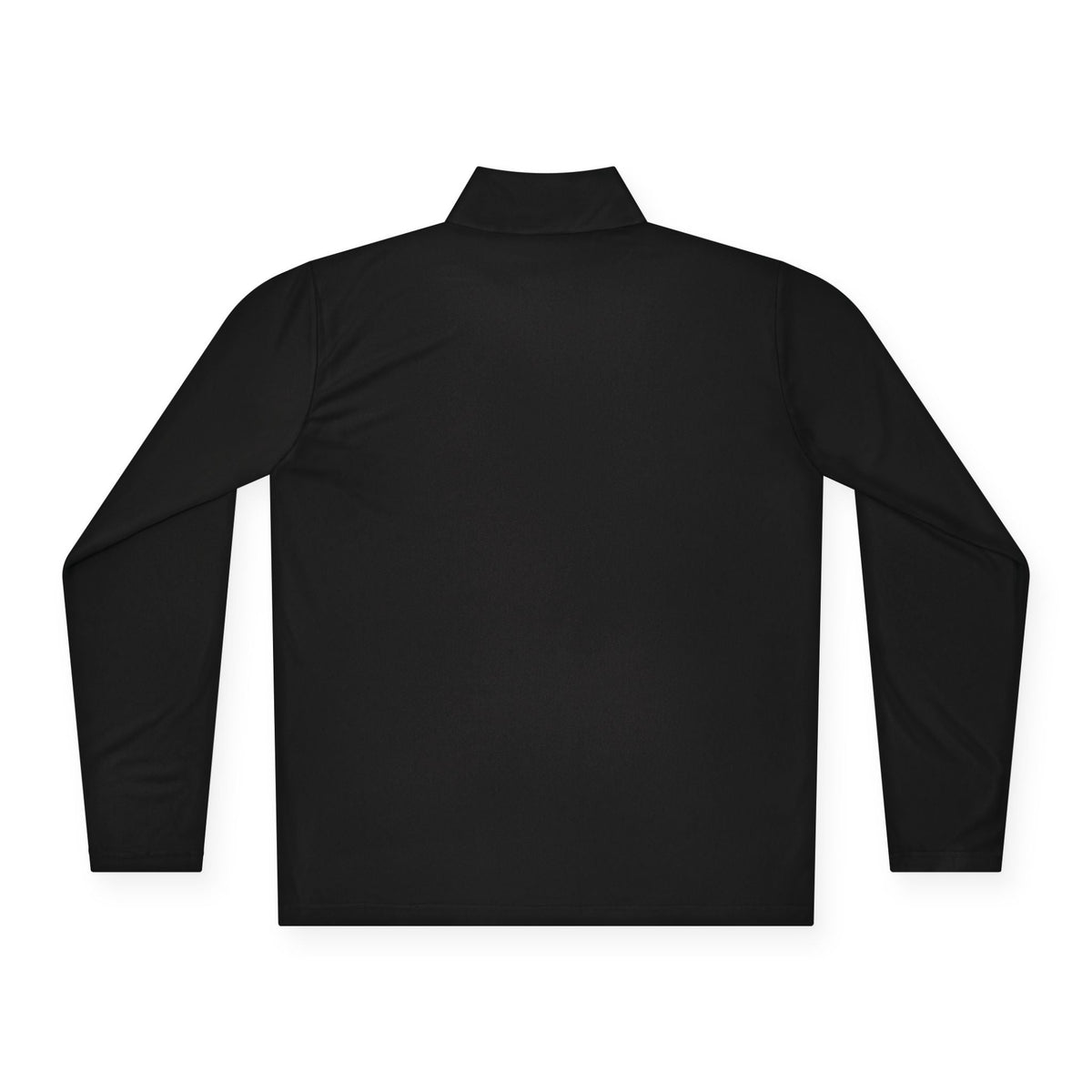 Quarter-Zip Pullover, Minimal Black Patch Bird Logo - Long-sleeve