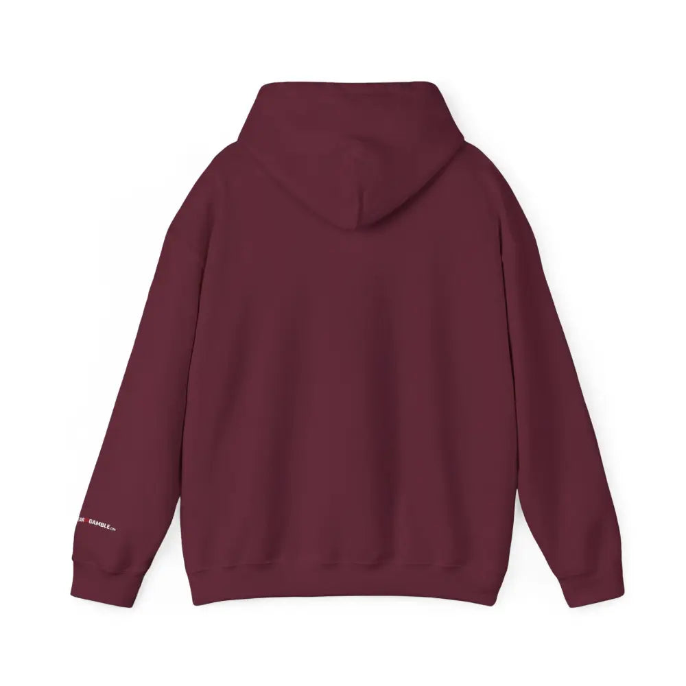 Maroon "Respect The Range" poker hoodie – strategic poker apparel for grinders who understand the game. #poker #new