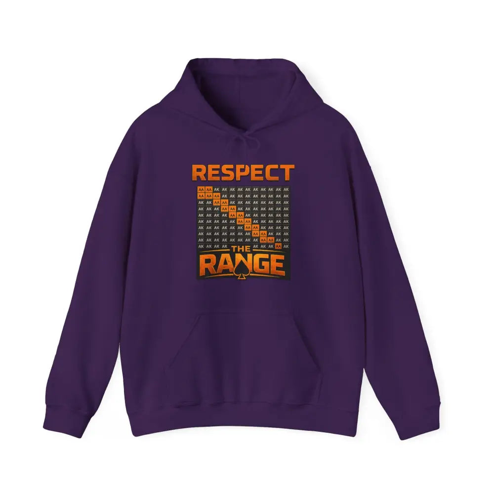 Respect The Range Hoodie by GoG Blk Only Back Design - Hoodie