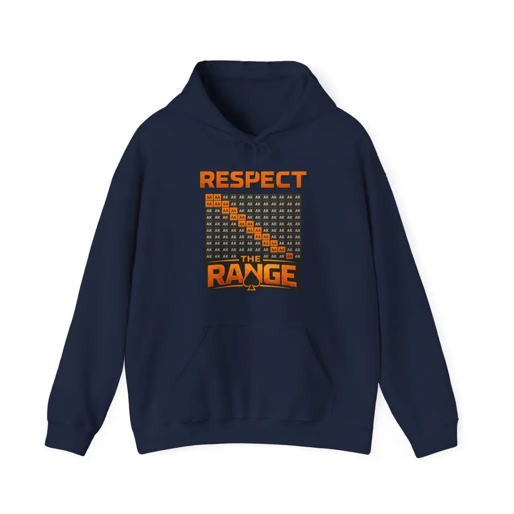 Respect The Range Hoodie by GoG Blk Only Back Design - Hoodie