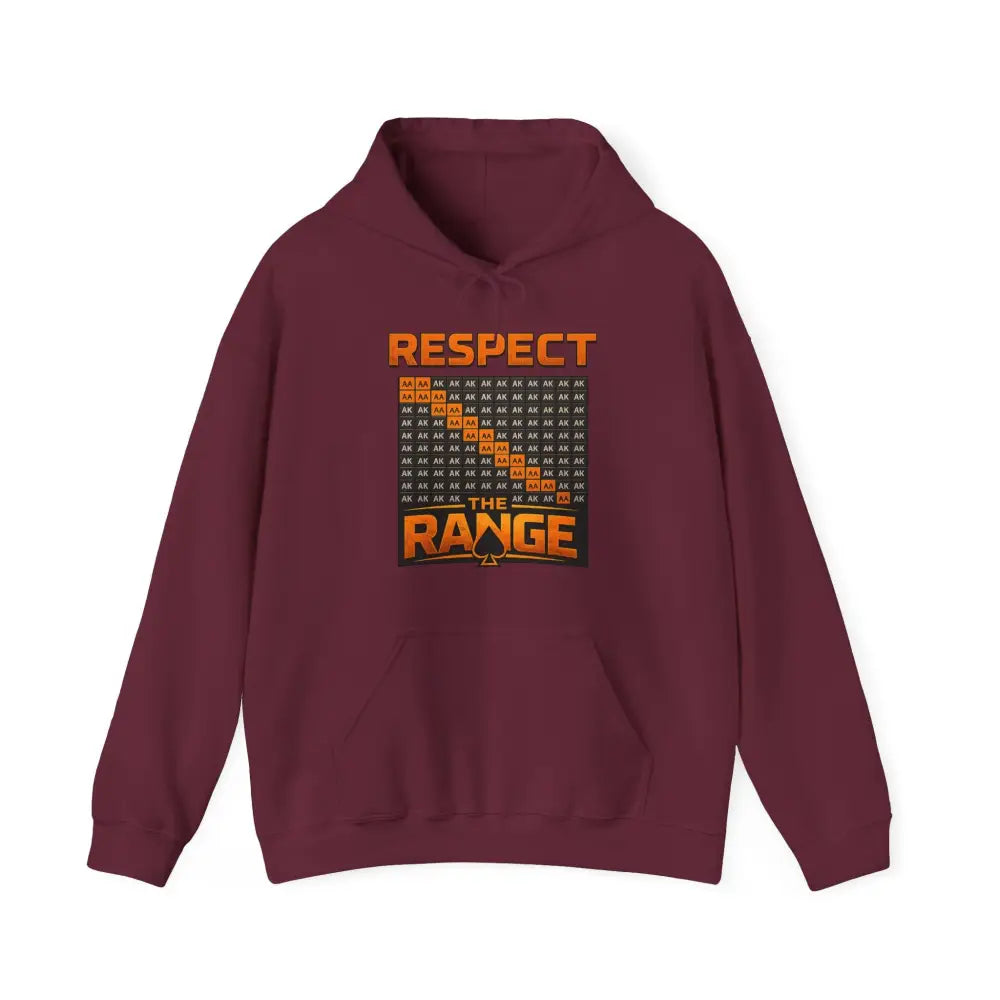 Respect The Range Hoodie by GoG Blk Only Back Design - Hoodie