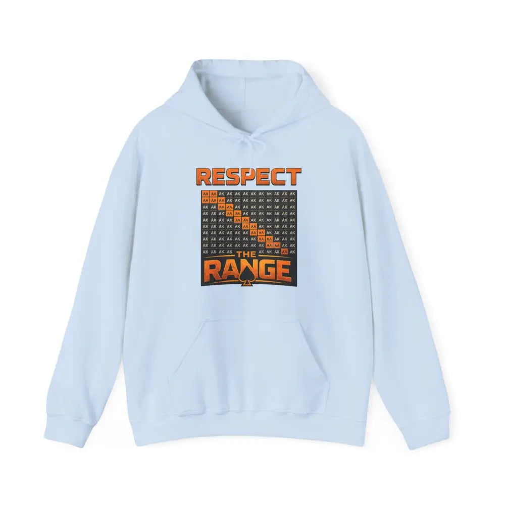 Respect The Range Hoodie by GoG Blk Only Back Design - Hoodie