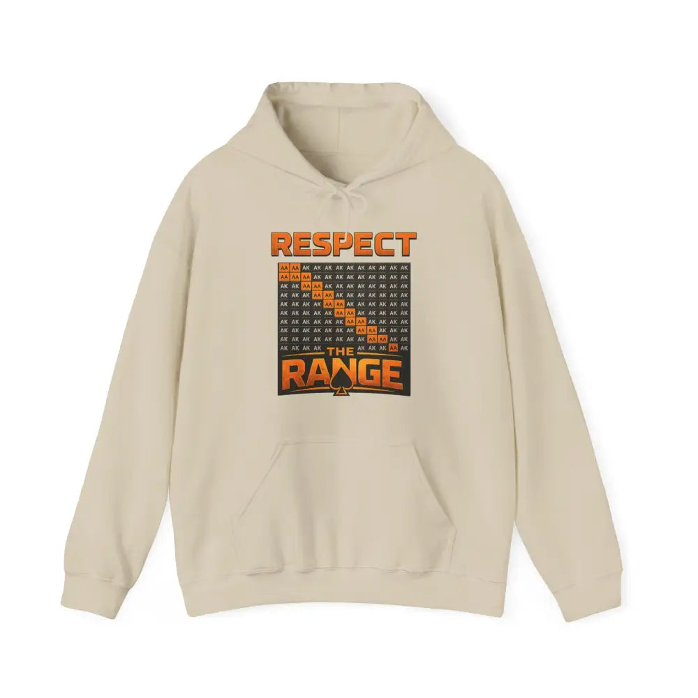 Respect The Range Hoodie by GoG Blk Only Back Design - Hoodie