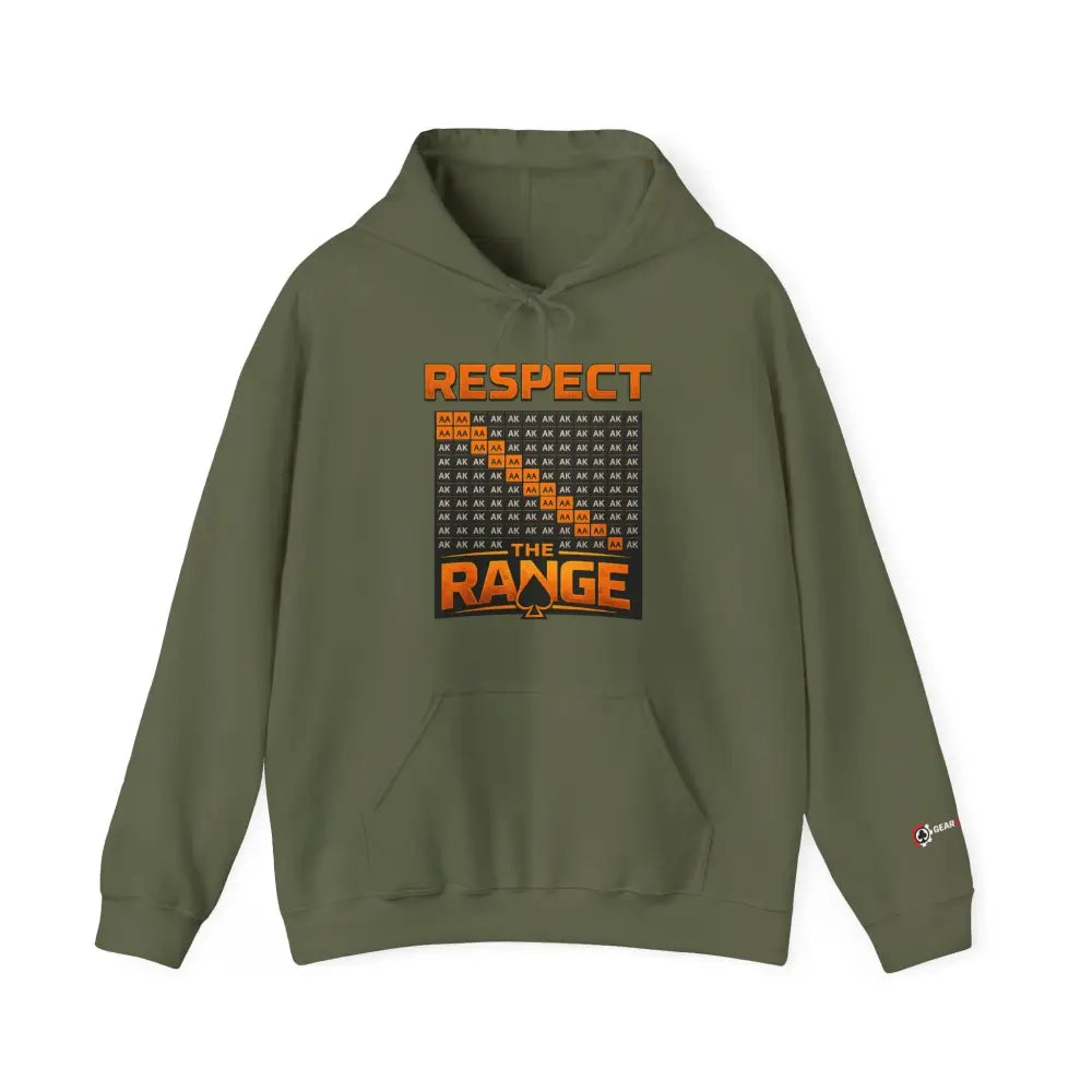 Forest Green "Respect The Range" poker hoodie – strategic poker apparel for grinders who understand the game. #poker #new