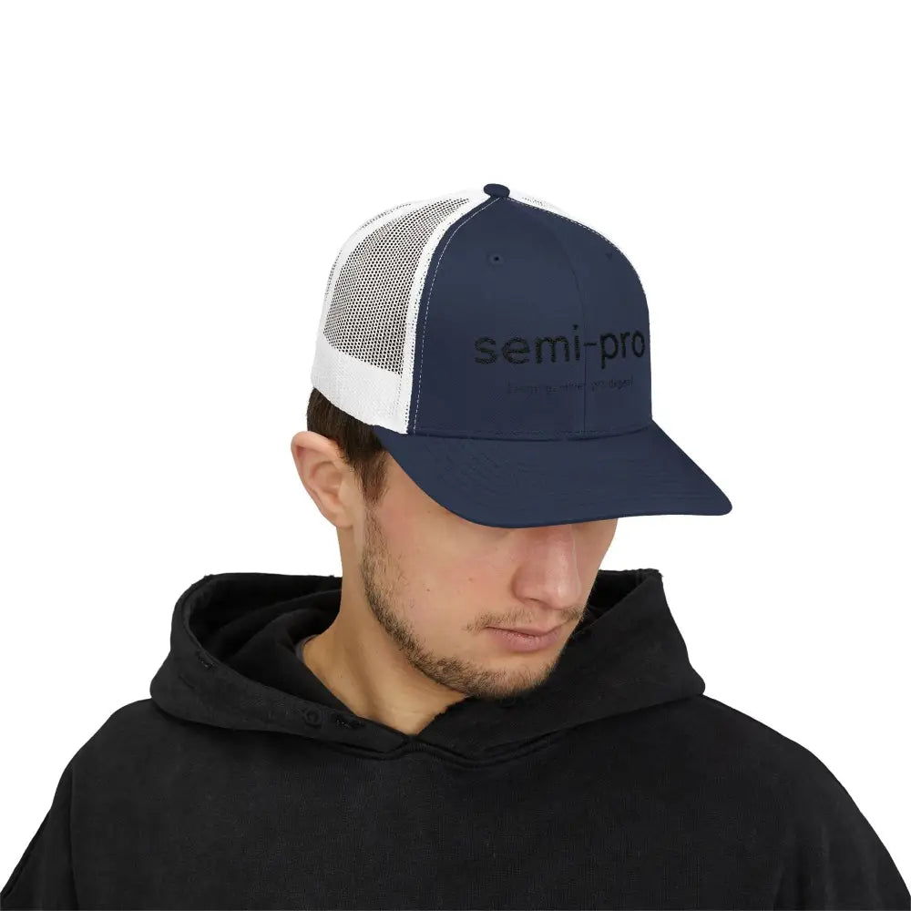 Semi-Pro Snapback Trucker Cap - Gambler & Degenerate Style - Hats