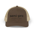 Semi-Pro Snapback Trucker Cap - Gambler & Degenerate Style - Brown / Khaki / One size - Hats