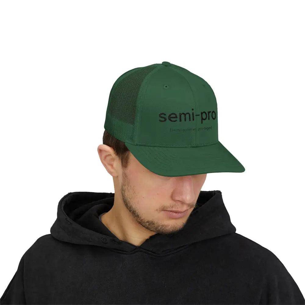 Semi-Pro Snapback Trucker Cap - Gambler & Degenerate Style - Hats