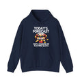 blue Slot Machine graphic hoodie featuring Today’s Forecast Light design, made from a soft cotton/polyester blend, ideal poker apparel for players