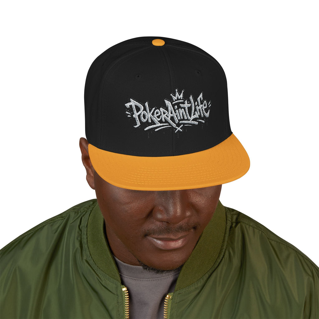 Snapback Hat, Embroidered Graffiti Logo Streetwear Cap - Hats