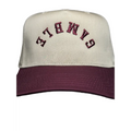 ’The Big Red’ Gamble Snapback 3D Puff - Maroon/Khaki / One Size - hats