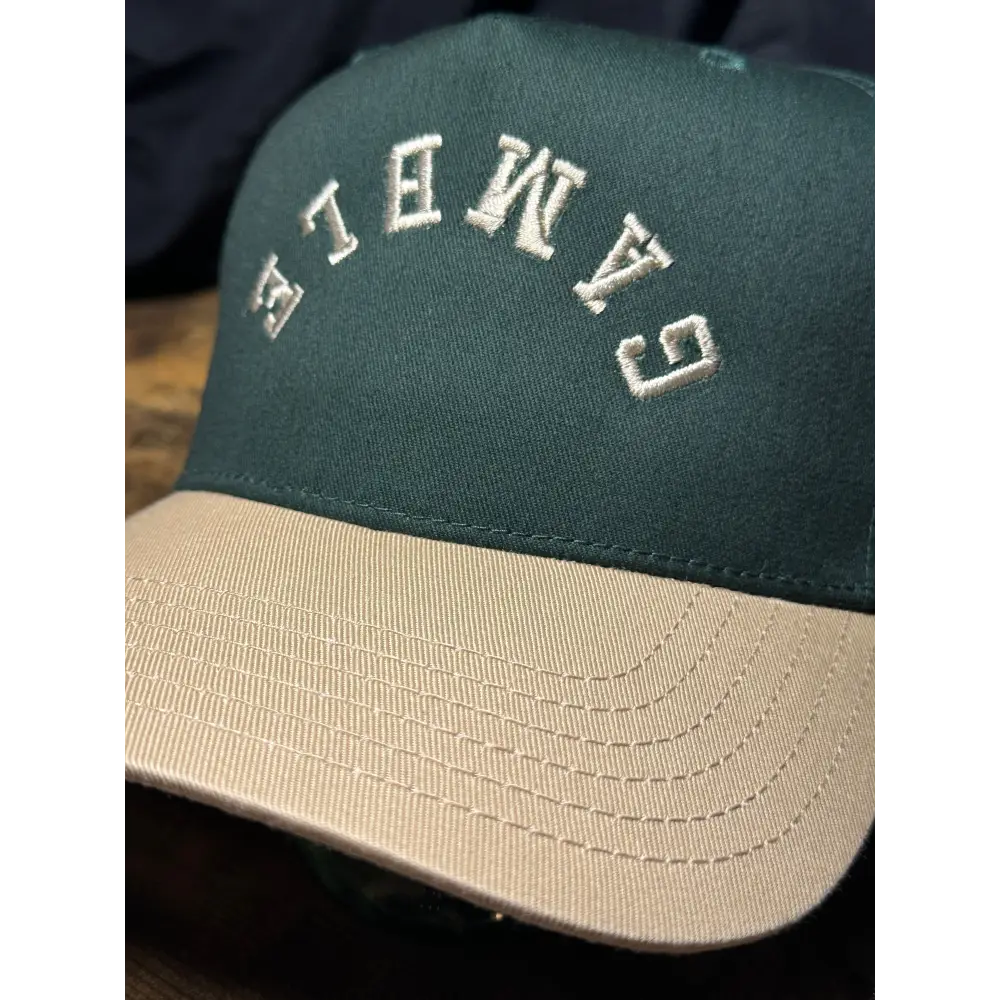 ’The Gamble Green’ 3D Puff (Blue & Blk Opt) - hats