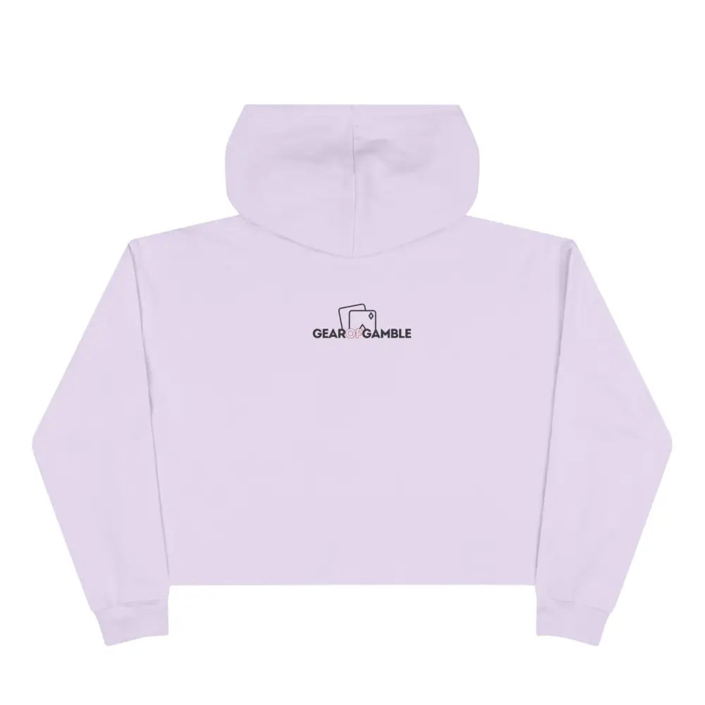 "The Rake" women's poker crop hoodie – trendy gambling theme clothing and streetwear for the poker lifestyle.
