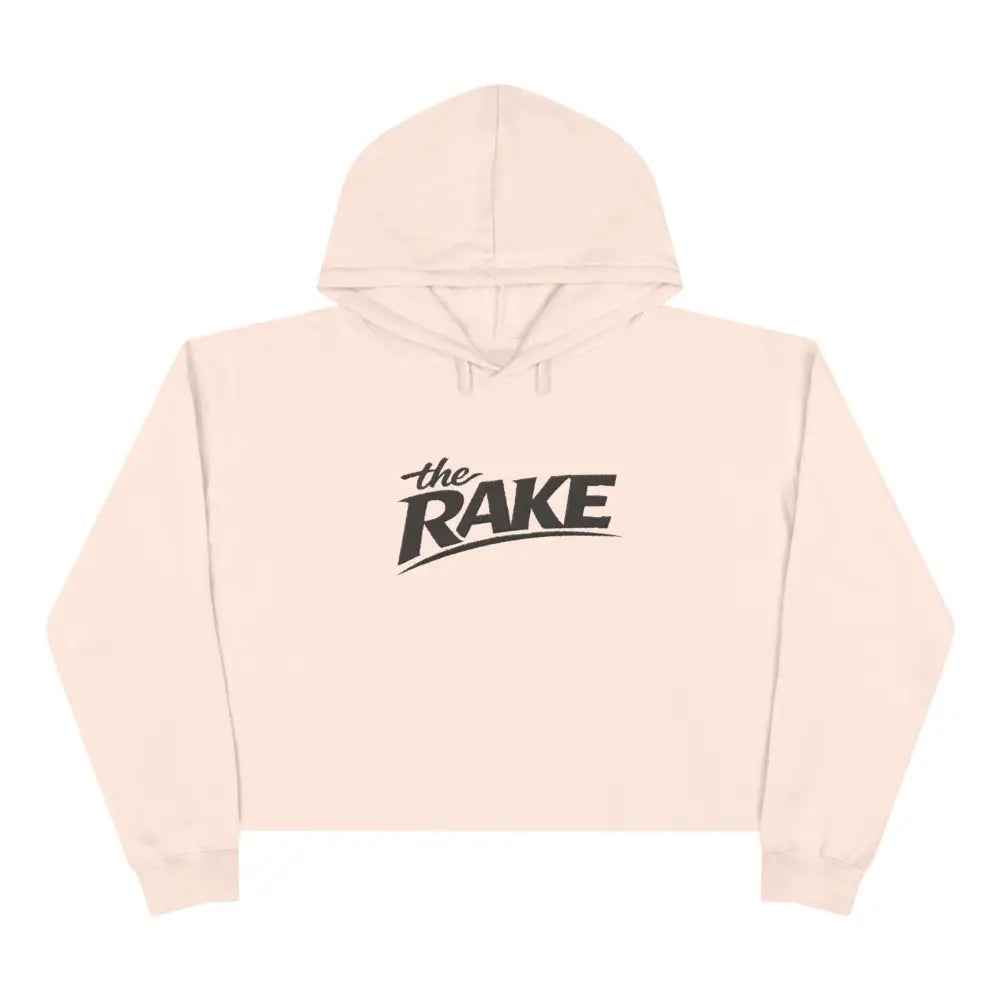 "The Rake" women's poker crop hoodie – trendy gambling theme clothing and streetwear for the poker lifestyle.