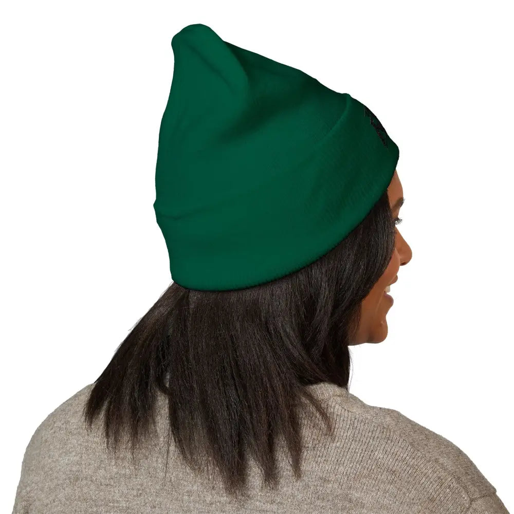 The Rake Embroidered Cuffed Beanie, Classic Logo Knit Hat - Hats