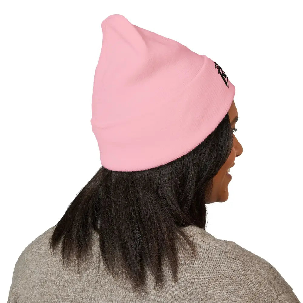The Rake Embroidered Cuffed Beanie, Classic Logo Knit Hat - Hats