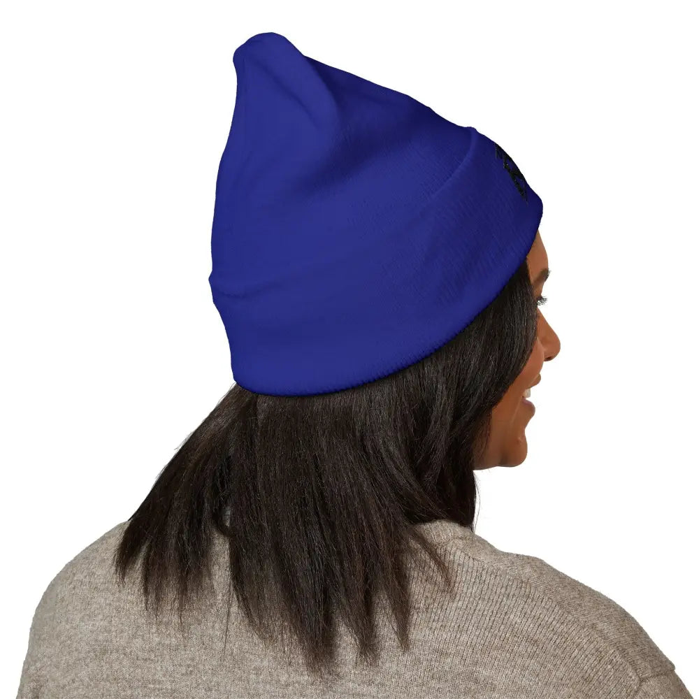 The Rake Embroidered Cuffed Beanie, Classic Logo Knit Hat - Hats