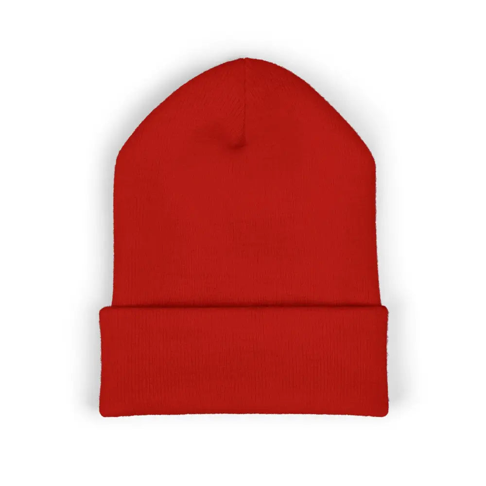 The Rake Embroidered Cuffed Beanie, Classic Logo Knit Hat - Hats