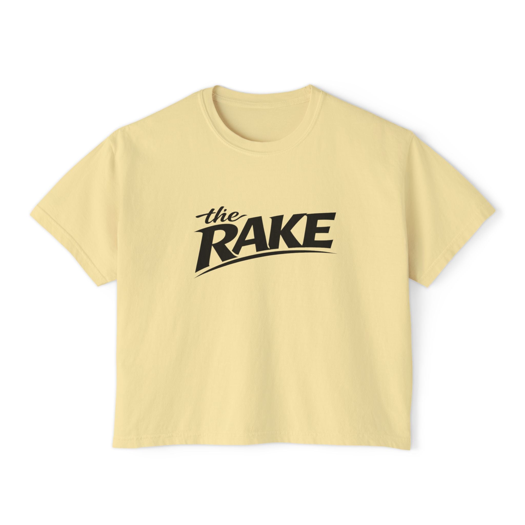 The Rake Motivational Crop Top - Butter / S - T-Shirt
