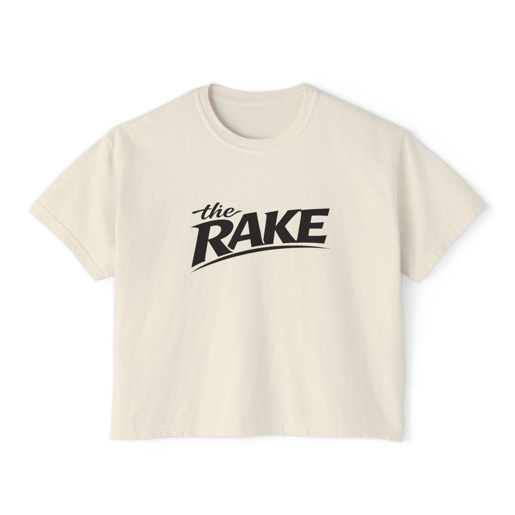 The Rake Motivational Crop Top - Ivory / S - T-Shirt