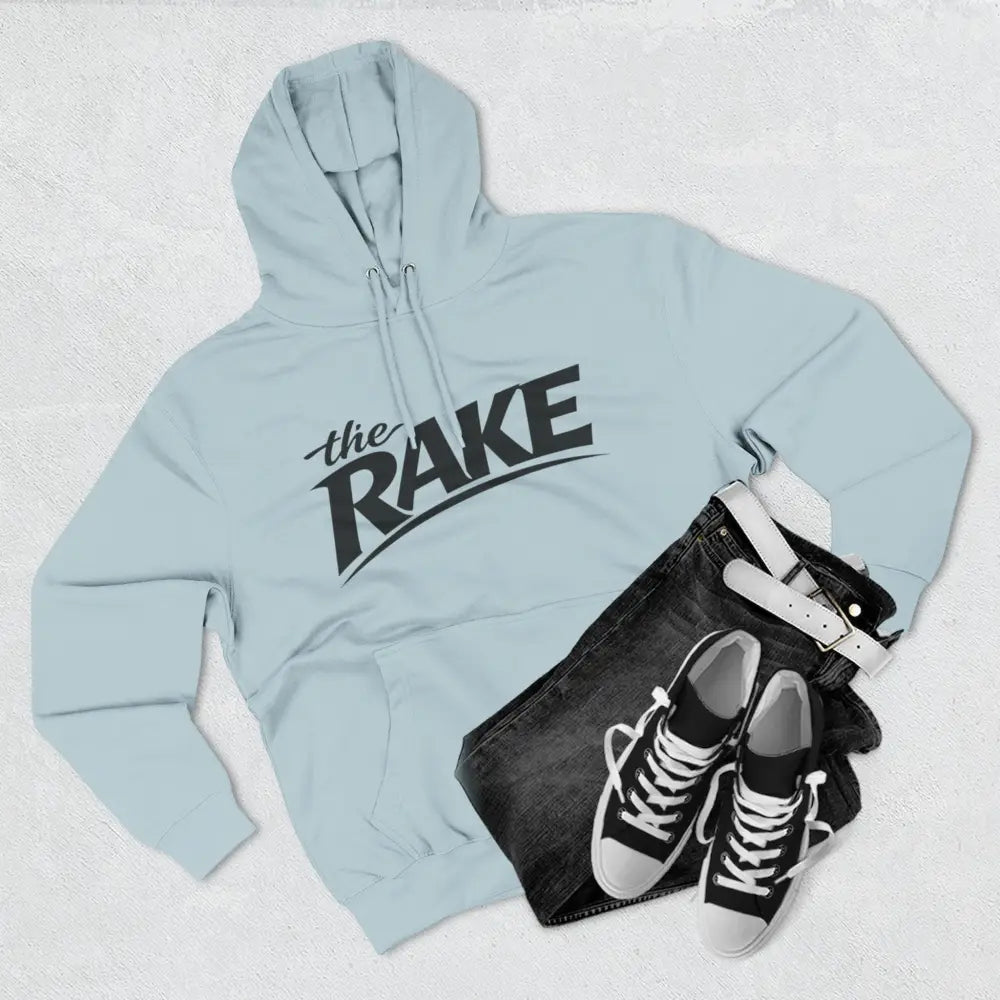 Big Rake Logo Fleece Hoodie, ’The Rake’ Garden Tool Graphic Pullover - Hoodie
