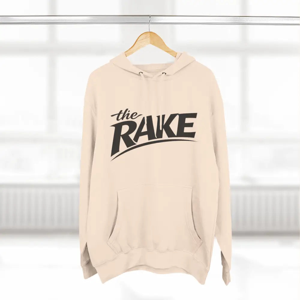 Big Rake Logo Fleece Hoodie, ’The Rake’ Garden Tool Graphic Pullover - Hoodie