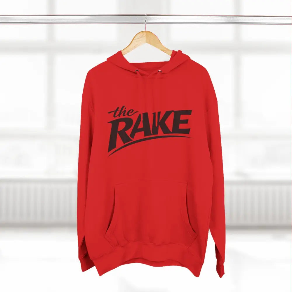 Big Rake Logo Fleece Hoodie, ’The Rake’ Garden Tool Graphic Pullover - Hoodie