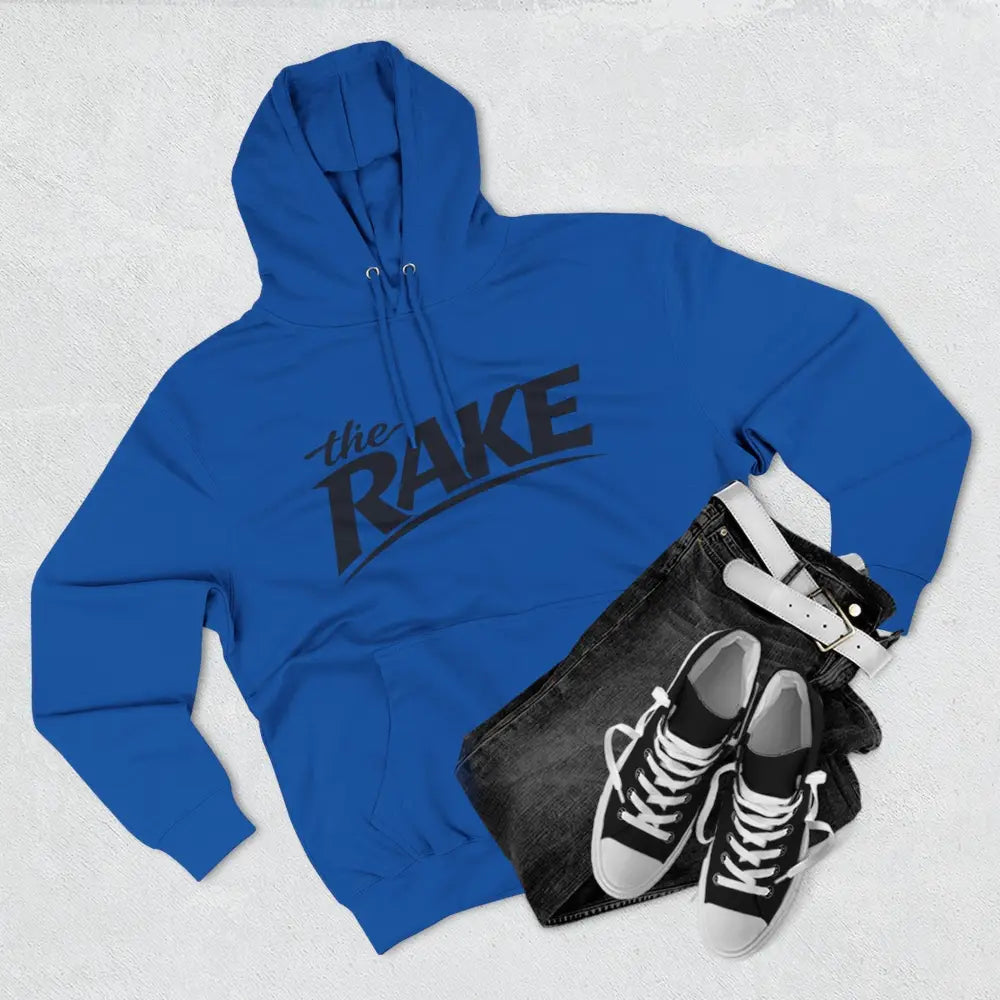 Big Rake Logo Fleece Hoodie, ’The Rake’ Garden Tool Graphic Pullover - Hoodie