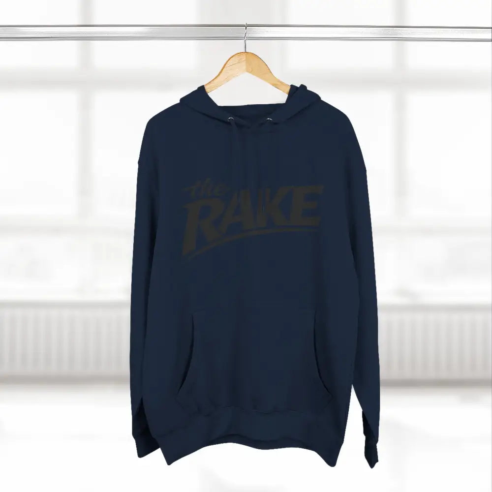 Big Rake Logo Fleece Hoodie, ’The Rake’ Garden Tool Graphic Pullover - Hoodie