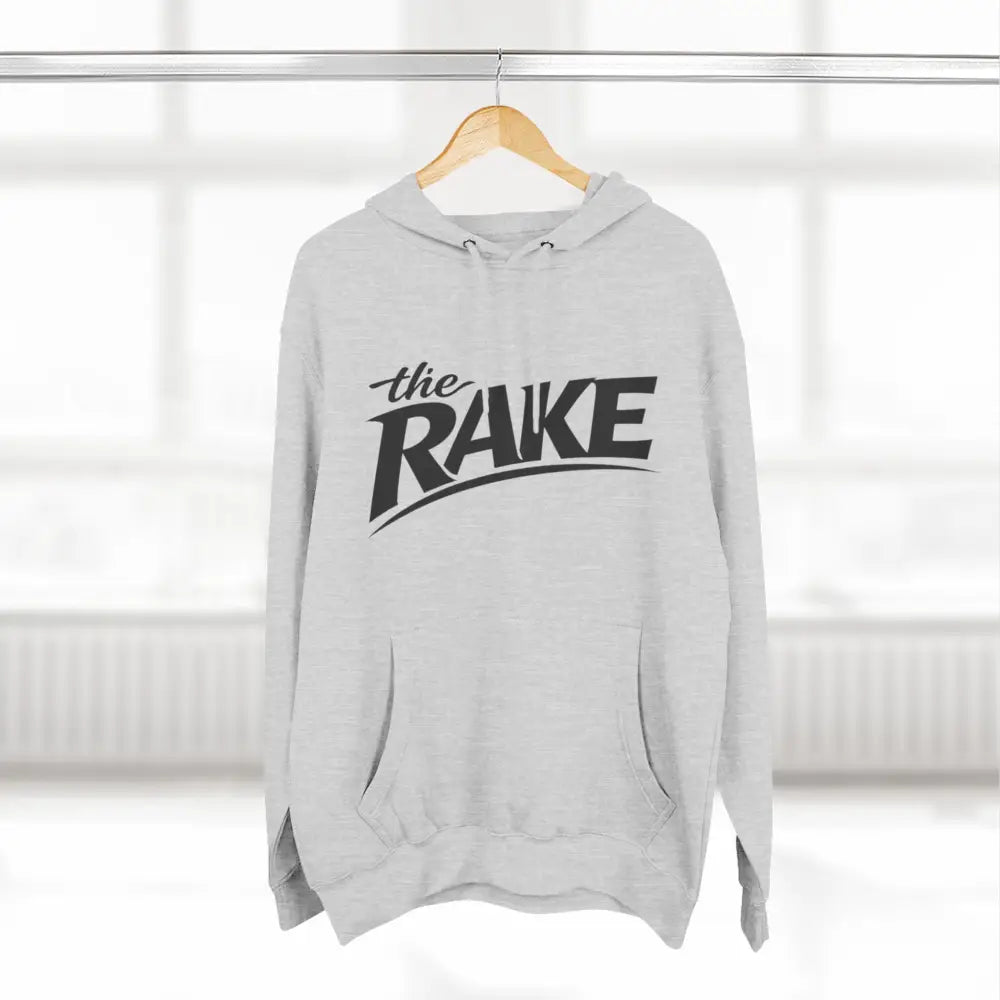 Big Rake Logo Fleece Hoodie, ’The Rake’ Garden Tool Graphic Pullover - Hoodie