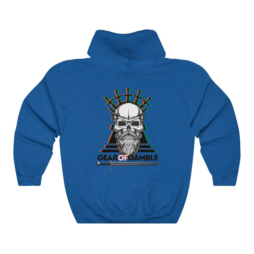 blue poker hoodie