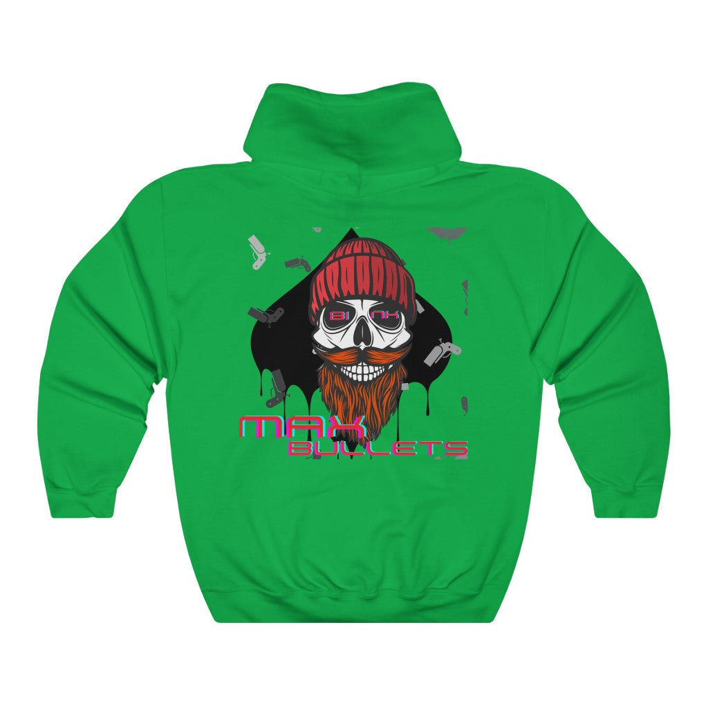 Greenpoker hoodie featuring the bold Gear of Gamble logo on the front, crafted from a comfortable cotton blend perfect for poker players. Ideal poker clothing for those who want to show their passion for the game.