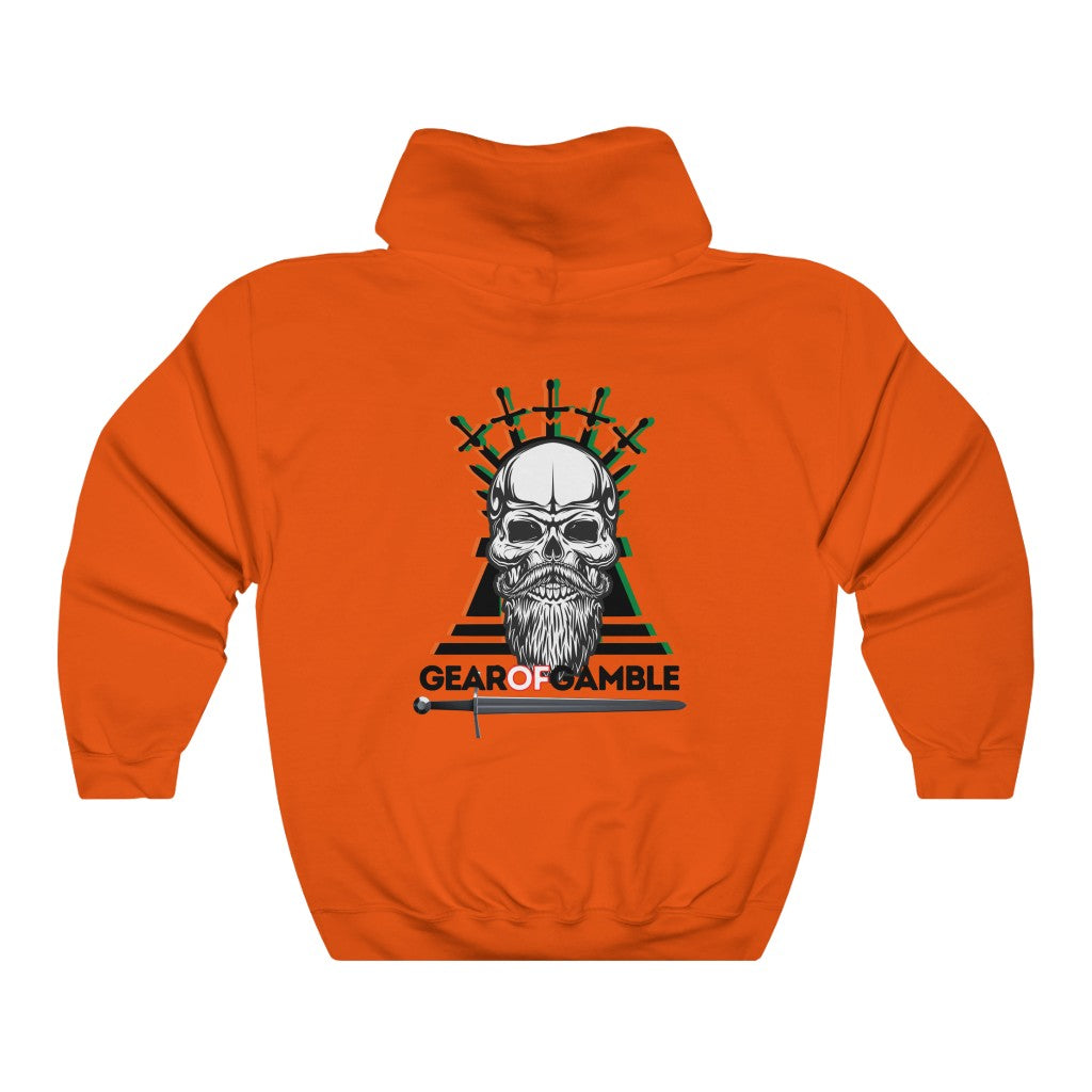 orange poker hoodie