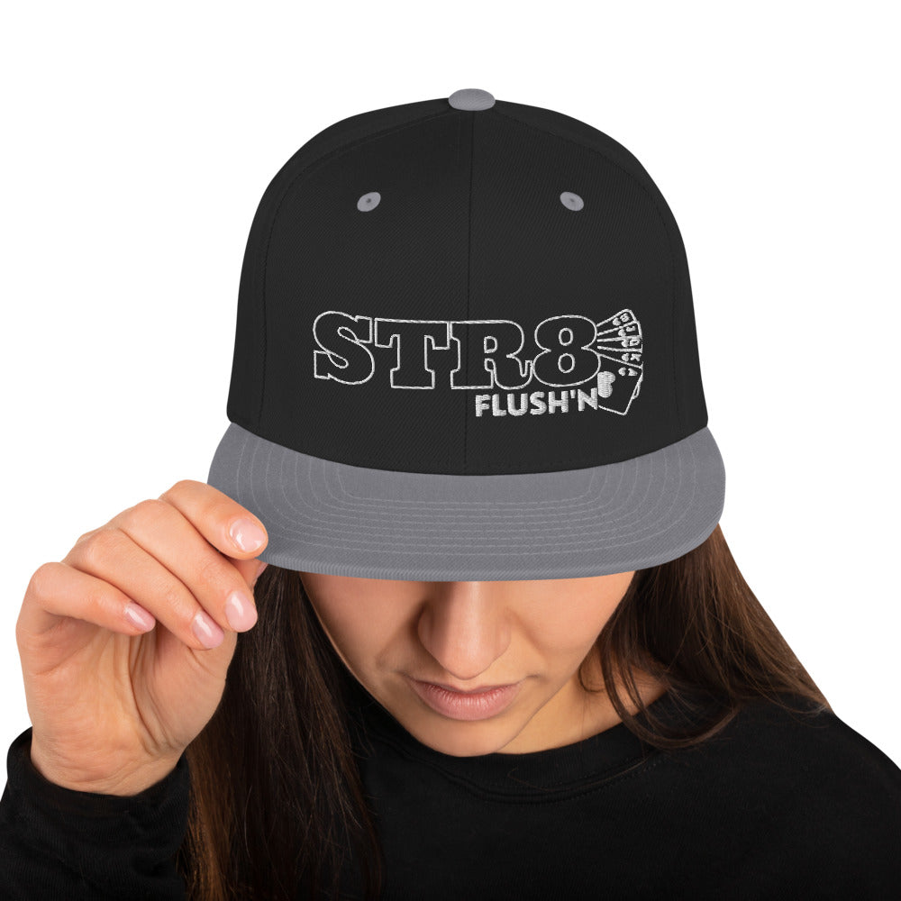 Straight Flushing Snapback Hat